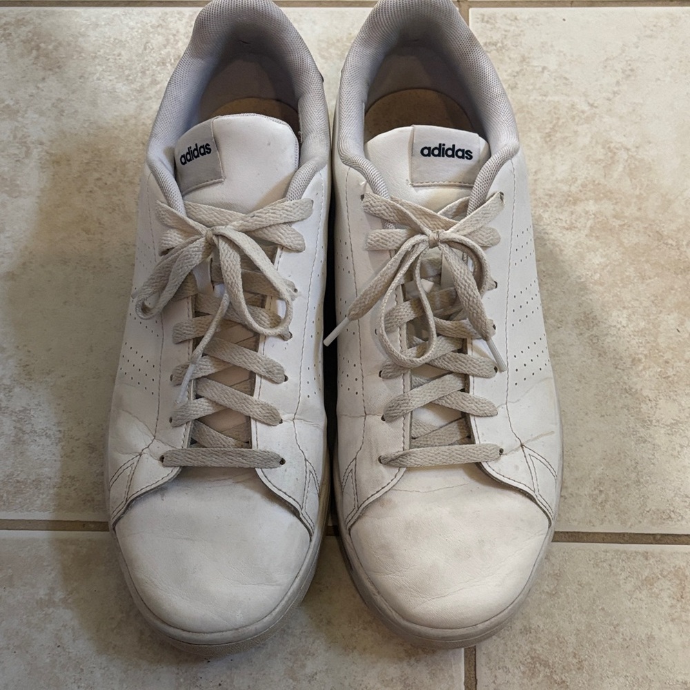 Adidas Off-White Lace-Up Sneakers